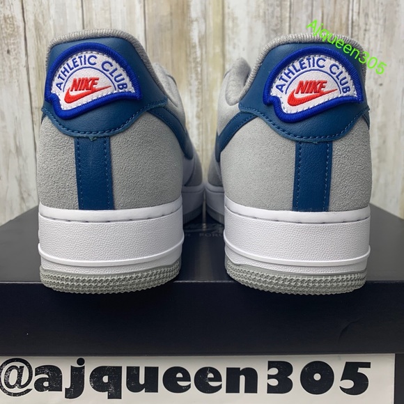 Nike Air Force 1 Low Athletic Club Smoke Grey Blue White GS - Picture 6 of 8